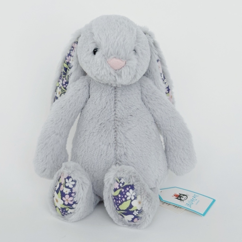 NWT Jellycat Blossom Silver Bunny 'Bloom' Small - Picture 3 of 12